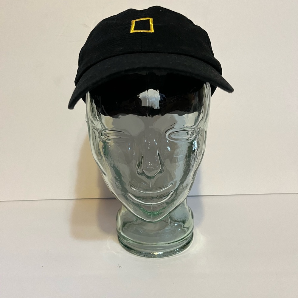 National Geographic Baseball Black Cap with Yellow NG Logo